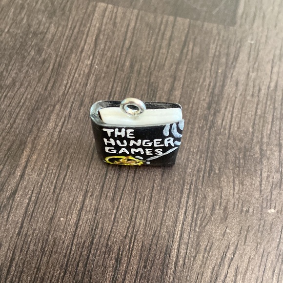 The Hunger Games Inspired Book Cover polymer clay art charm. One size. - Picture 4 of 10